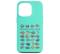 Anna Maria Island Florida Colorful Fish Design Case for iPhone 13 Pro