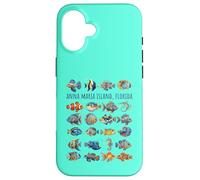 Anna Maria Island Florida Colorful Fish Design Case for iPhone 16