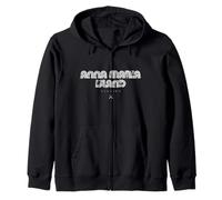 Anna Maria Island Florida FL 70s 80s Retro Type Graphic Zip Hoodie