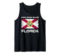 Anna Maria Island Florida Flag Design Tank Top
