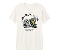 Anna Maria Island Florida USA Funny Manatee Alligator Design Premium T-Shirt