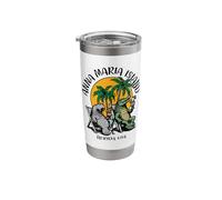 Anna Maria Island Florida USA Funny Manatee Alligator Design Stainless Steel Insulated Tumbler