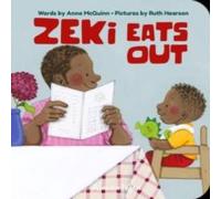 Anna McQuinn Zeki Eats Out Paperback Book in White Anna McQuinn White