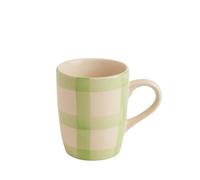 Anna Michelle Ceramic Hand Painted Mugs Set of 4 Coffee and Tea Cups 350 ml Stoneware Mugs for Hot Beverages, Latte, Cappuccino, Office, Home Dishwasher and Microwave Safe (Green)