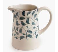 Anna Michelle Ceramic Jug Hand Painted Jug for Milk Stoneware Ceramic Pitchers for Multiple Use in The Kitchen Perfect for Home Decor Unique Gift (Blue)