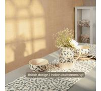 Anna Michelle Designs Scroll Cotton Everyday Reusable Table Runner Lovable Blue