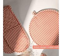 Anna Michelle Oven Gloves Heat Resistant Cotton Double Oven Gloves for Cooking Baking Heat Proof Oven Mitts for the Kitchen (Rose)