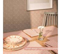 Anna Michelle Designs Striped Cotton Set Of 2 Reusable Placemats Beautiful Rose