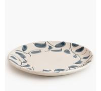 Anna Michelle Side Plates Set of 4 Scratch Resistant Round Hand Painted Ceramic Plates Dinnerware for Kitchen Lunch Dessert Snacks Dishwasher and Microwave Safe (Blue, 7 Inch)