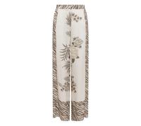 Anna Molinari floral-print zebra-pattern trousers - Neutrals 44