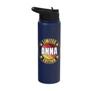 Anna Name Limited Edition Personalized Birthday Retro Stainless Steel Insulated Water Bottle