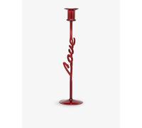 Anna + Nina Anna + Nina Carmine Love Borosilicate Glass Candleholder Red