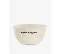 Anna + Nina Anna + Nina Good Morning Ceramic Bowl 14cm White