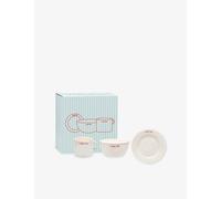 Anna + Nina Anna + Nina I Love You Ceramic Breakfast Set White