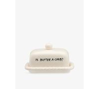 Anna + Nina Anna + Nina Is Butter A Carb Ceramic Butter Dish Black