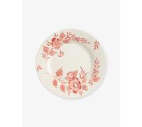 Anna + Nina Anna + Nina Whimsical Rose Earthenware Breakfast Plate Red