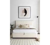 Anna Ottoman Cream Boucle - Bed Frame Only Time4sleep Cream Double