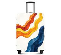 ANNA QUEEN Funny Travel Luggage Cover Suitcase Protector Suitcase Cover Anti-Scratch,Stretchable Fit for 18-32Inch Luggage,Travel Bag Cover Washable, Abstract pattern, S(fits 18-21inch suitcase), For