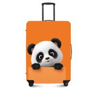 ANNA QUEEN Funny Travel Luggage Cover Suitcase Protector Suitcase Cover Anti-Scratch,Stretchable Fit for 18-32Inch Luggage,Travel Bag Cover Washable, Cut panda, S(fits 18-21inch suitcase), For Travel