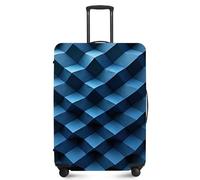 ANNA QUEEN Funny Travel Luggage Cover Suitcase Protector Suitcase Cover Anti-Scratch,Stretchable Fit for 18-32Inch Luggage,Travel Bag Cover Washable, Blue pattern, L(fits 26-28Inch suitcase), For