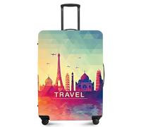 ANNA QUEEN Funny Travel Luggage Cover Suitcase Protector Suitcase Cover Anti-Scratch,Stretchable Fit for 18-32Inch Luggage,Travel Bag Cover Washable, Travel, S(fits 18-21inch suitcase), For Travel