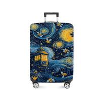 ANNA QUEEN Luggage Suitcase Cover,Suitcase Protector, Travel Suitcase Cover for 18-32 Inch Luggage, Stretchable & Washable Spandex Travel Accessories, #137, S(fits 20-22inch suitcase), Artistic