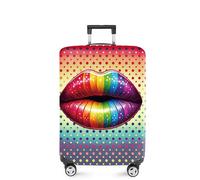 ANNA QUEEN Suitcase Cover for 18-32Inch Luggage, Durable Polyester with Elastic Hem, Universal Fit for Most Suitcases, #14, S(fits 18-21inch suitcase)