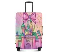 ANNA QUEEN Travel Luggage Cover,Suitcase Protector-Stretchable&Anti-Scratch Travel Bag Cover,Washable Durable Protects from Scratches,Dirt,and Damage, Fantasy Castle, S(fits 20-22inch suitcase