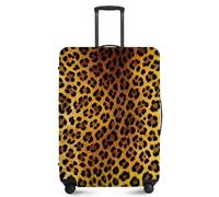 ANNA QUEEN Travel Luggage Cover,Suitcase Protector-Stretchable&Anti-Scratch Travel Bag Cover,Washable Durable Protects from Scratches,Dirt,and Damage, Spotted Cheetah, S(fits 20-22inch suitcase