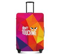 ANNA QUEEN Travel Luggage Cover,Suitcase Protector-Stretchable&Anti-Scratch Travel Bag Cover,Washable Durable Protects from Scratches,Dirt,and Damage, DON'T TOUCH ME, S(fits 20-22inch suitcase