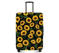 ANNA QUEEN Travel Luggage Cover,Suitcase Protector-Stretchable&Anti-Scratch Travel Bag Cover,Washable Durable Protects from Scratches,Dirt,and Damage, Sunflowers, S(fits 20-22inch suitcase), Casual
