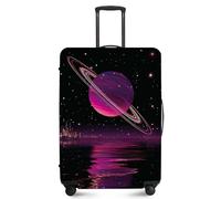 ANNA QUEEN Travel Luggage Cover,Suitcase Protector-Stretchable&Anti-Scratch Travel Bag Cover,Washable Durable Protects from Scratches,Dirt,and Damage, Cosmic, L(fits 28-30Inch suitcase)