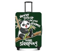ANNA QUEEN Travel Luggage Cover,Suitcase Protector-Stretchable&Anti-Scratch Travel Bag Cover,Washable Durable Protects from Scratches,Dirt,and Damage, Cute Panda, M(fits 24-26Inch suitcase)