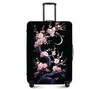 ANNA QUEEN Travel Luggage Cover,Suitcase Protector-Stretchable&Anti-Scratch Travel Bag Cover,Washable Durable Protects from Scratches,Dirt,and Damage, Cherry Blossom, L(fits 28-30Inch suitcase)