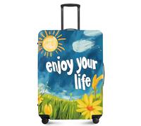 ANNA QUEEN Travel Luggage Cover Suitcase Protector Suitcase Cover Anti-Scratch,Stretchable Fit for 18-32Inch Luggage,Travel Bag Cover Washable Durable Polyester with Elastic Hem with Zipper Closure