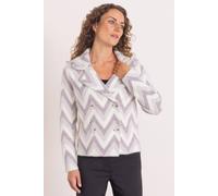 Anna Rose Chevron Knit Jacket Multi M