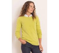 Anna Rose Embellished Lightweight Knitted Jumper In Lime Lime S
