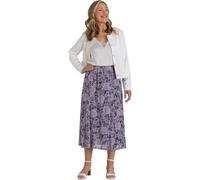 ANNA ROSE Floral Printed Mesh Midi Skirt - Blush/Multi - 14