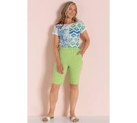Anna Rose Shimmer Print Pull On Shorts In Lime Lime 22