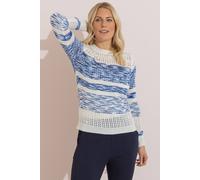 Anna Rose Stripe Knitted Lightweight Jumper Multi M