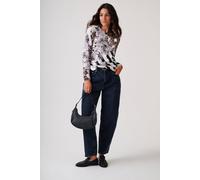 Anna Rose Women's Embellished Animal & Floral Print Jumper in White | Size: Small Anna Rose White S