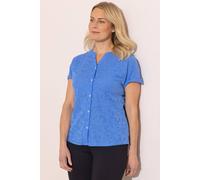 Anna Rose Women's Embellished Butterfly Blouse in Blue | Size: Large Anna Rose Blue L
