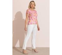 Anna Rose Women's Straight Leg Ponte Trousers in Ivory | Size: 18 Anna Rose Ivory 18