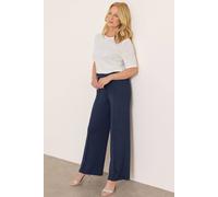Anna Rose Women's Wide Leg Pull On Trousers in Navy | Size: 14 Anna Rose Navy 14