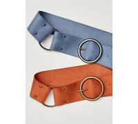 Anna Sui Suede Ring Belt at Free People in Sienna - female