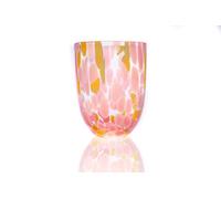 Anna Von Lipa Big Confetti drinking glass 25 cl Pink - yellow