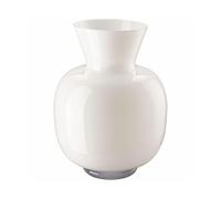 Anna White Glass Vase 34 cm