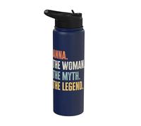 Anna, Woman Myth Legend, Funny Best Name Anna Stainless Steel Insulated Water Bottle