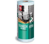 ANNA ZARADNA 012961 High-Quality Wiping Cloth on Roll/Kitchen Roll Washable/Lazy Cloth Cleaning Cloths/Pack of 50 / Colour: Blue Wave/Pre-Perforated for Easier Departure/Made in The EU