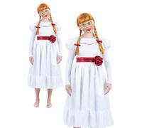 Smiffys 81006 Annabelle Costume, Women, White & Red, XL-UK Size 20-22